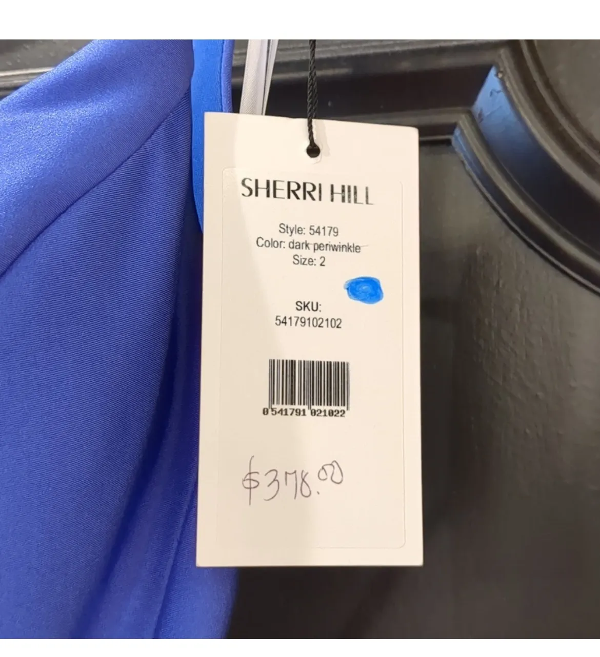 Sherri Hill Dark Periwinkle Gown or Prom Dress Size 2 - Image 6