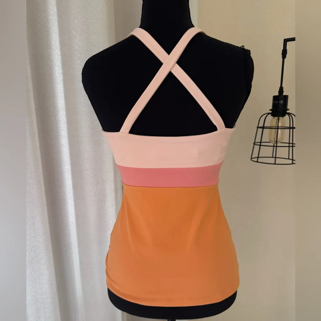 Susana Monaco Cross Strap Back Tank in Creamsicle REVOLVE Top Size Small - Image 5