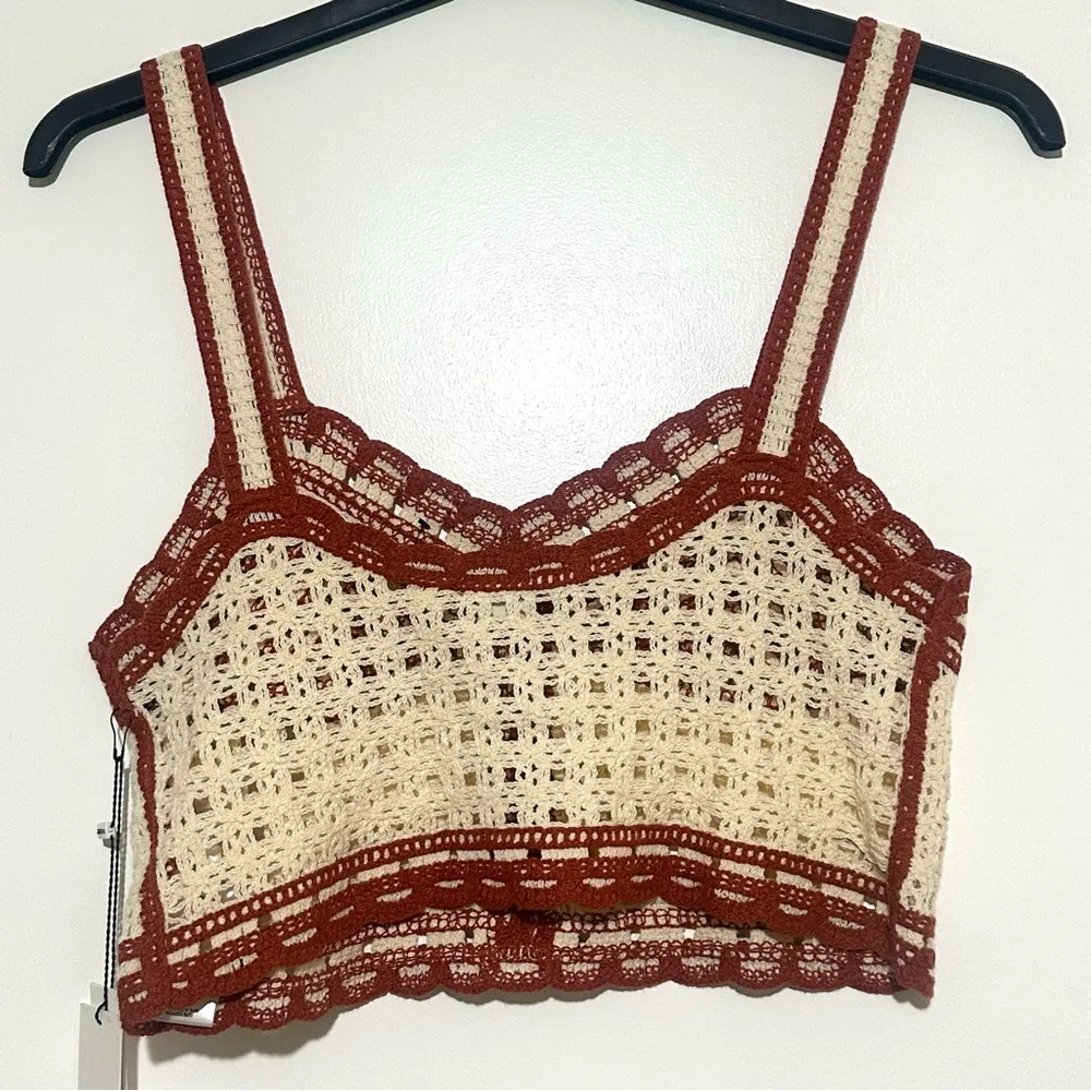 NWT Jason Wu Cottage Core Crochet Crop Tank 4 - Image 2
