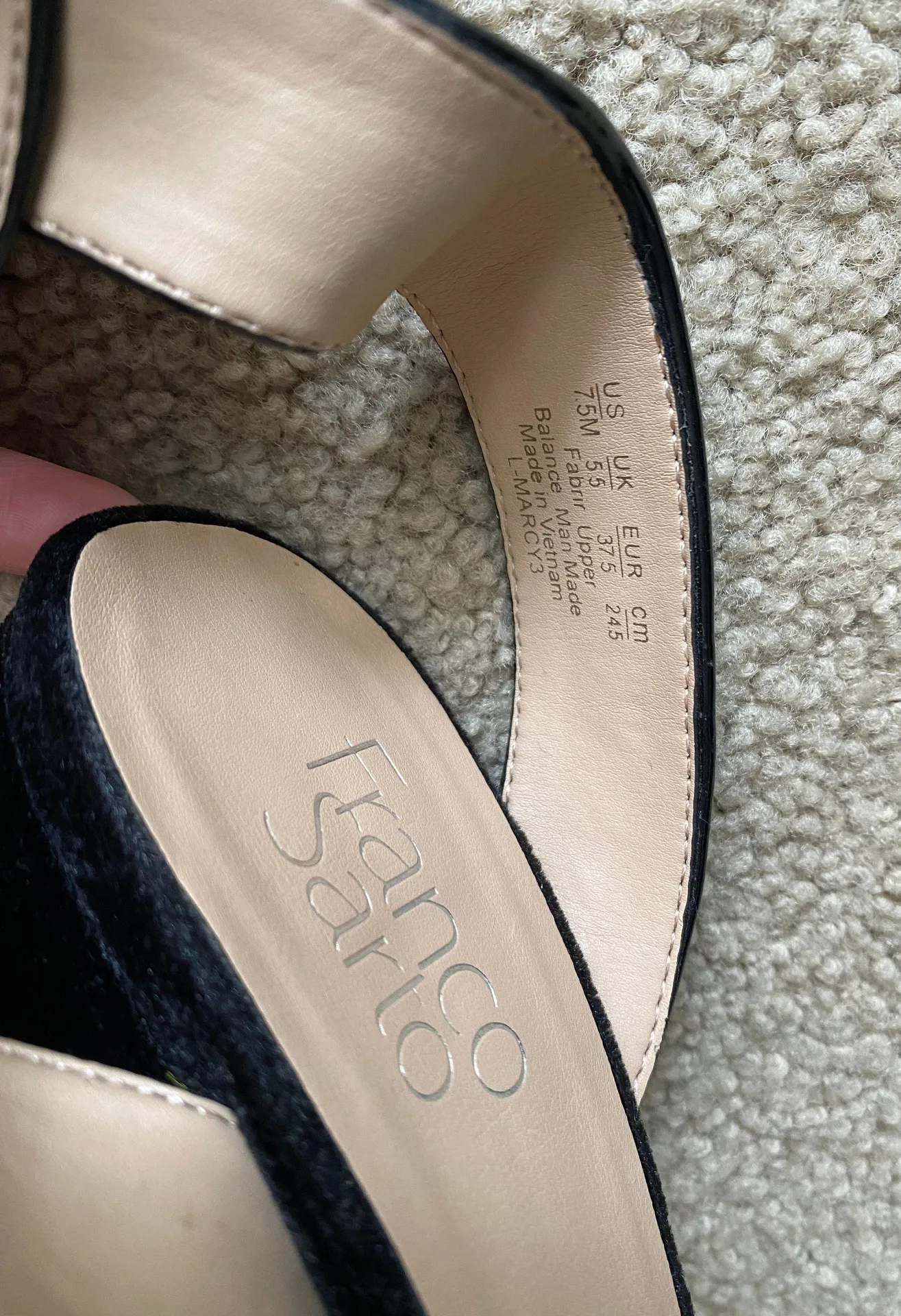 Black Velvet Heels - Image 4