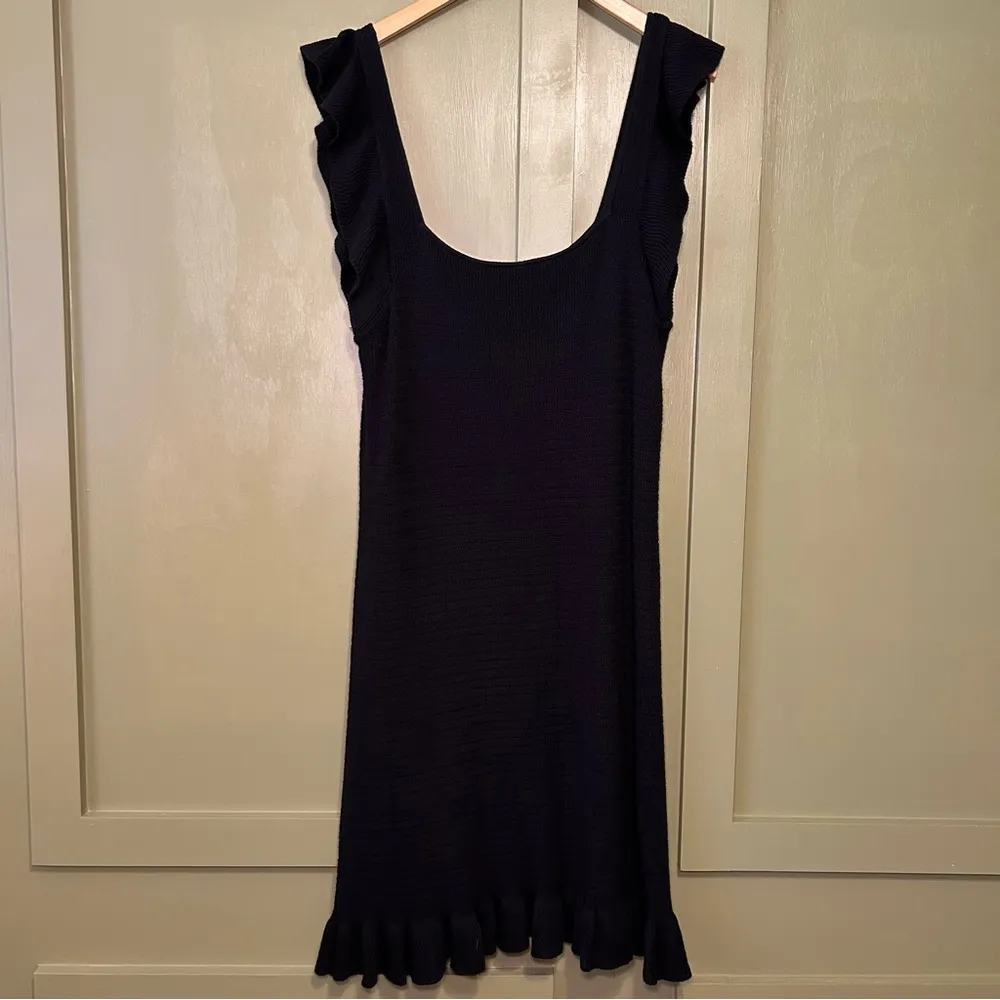 House of Harlow Woven Midi Dress sz xl Black - Image 5