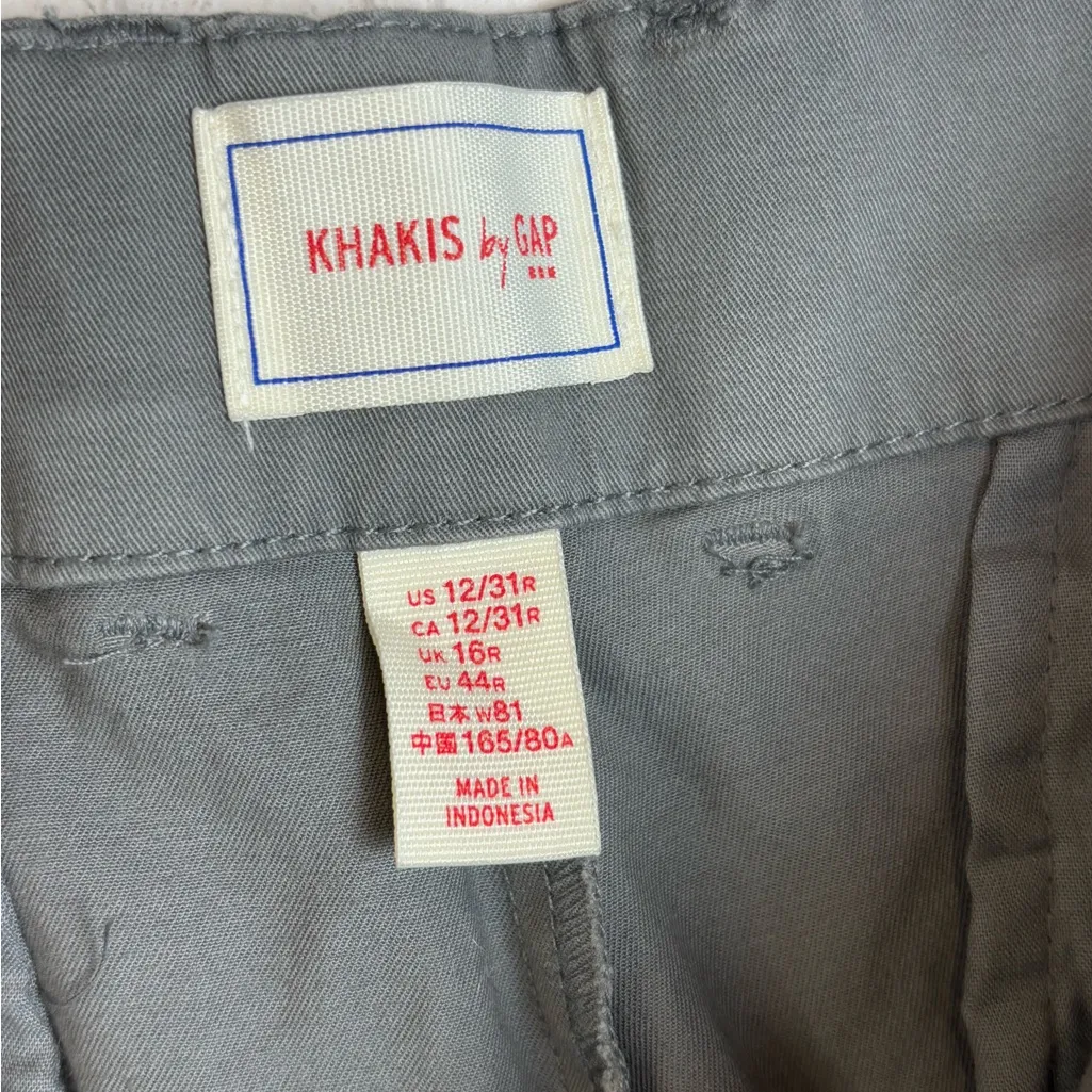 NWT Khakis by GAP Woman’s Grey Business Casual Minimalist Pants Sz 12/31 Regular - Image 6