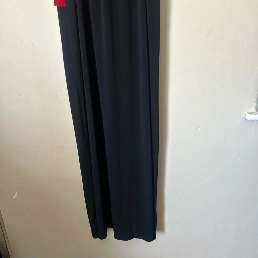 NWT En Focus Studio Women’s Black Sleeveless Long Dress Sz 10 - Image 10