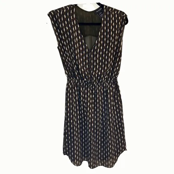 MM Couture by Miss Me Brown Geometric Diamond Print Sheer Back - Image 8