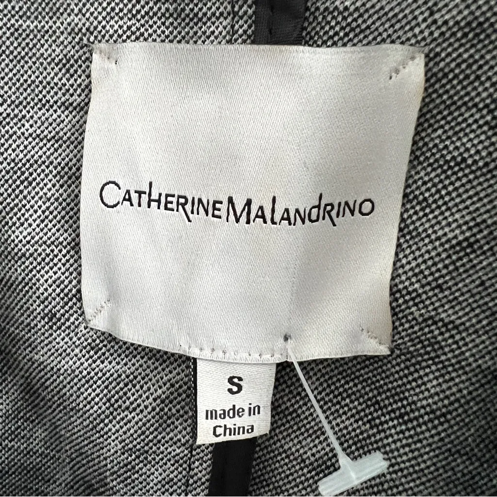 Catherine Malandrino Black and White plaid Houndstooth Blazer NEW - Image 9