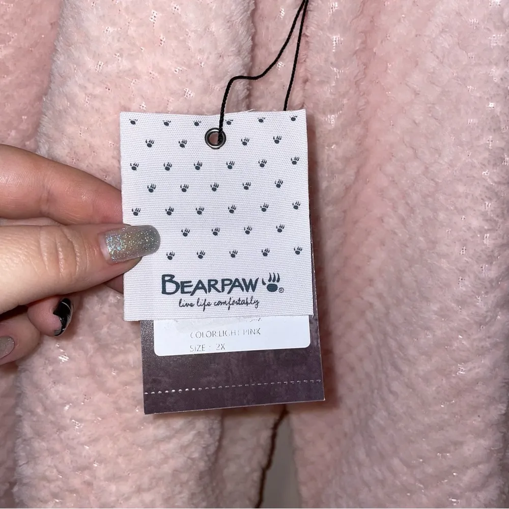 BearPaw Cozy Fleece Sleep Set with Jogger Style Pants Size 2X - Image 3