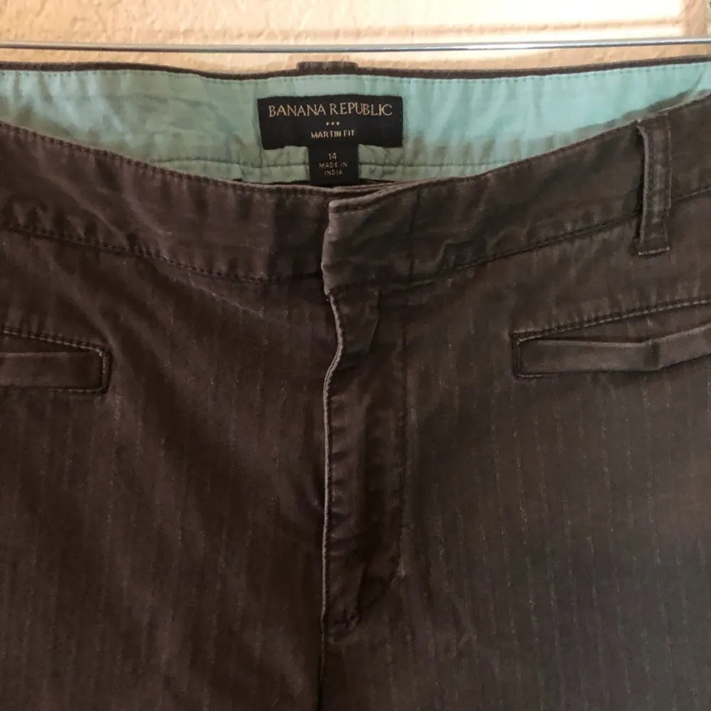 Banana Republic Pants Brown Ribbed Martin Fit Trouser Dress Pants Sz 14 GUC - Image 3