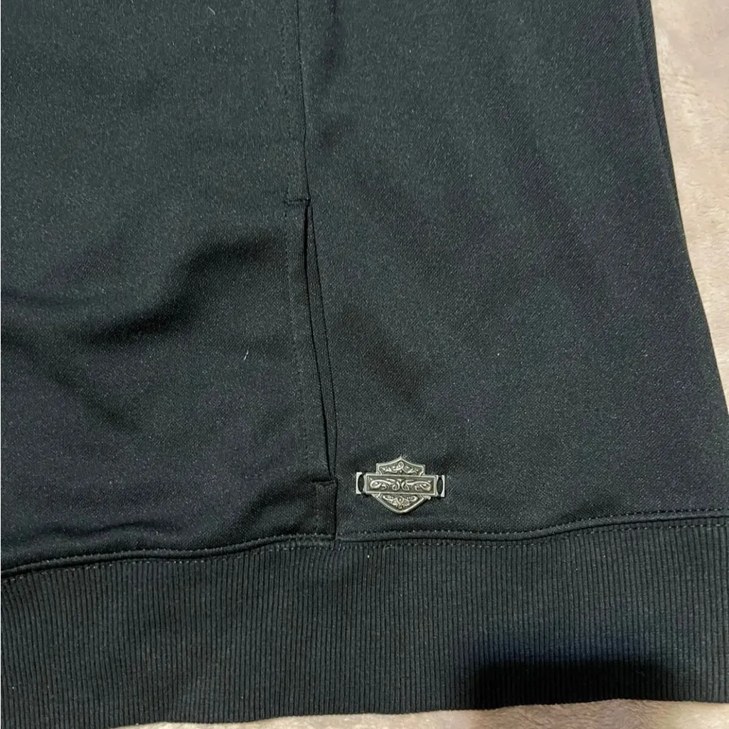 Womens Harley Davidson H.D Performance 1/4 Zip Quilted Jacket Black‎ Size Large Black - Image 4