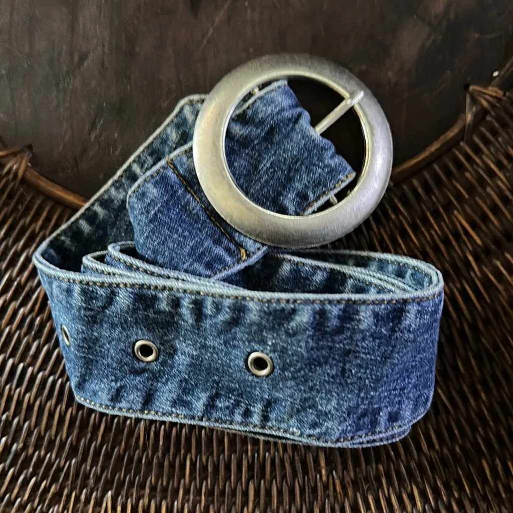 Vintage‎ Rave Stretch Denim Jumpsuit Blue - Image 7