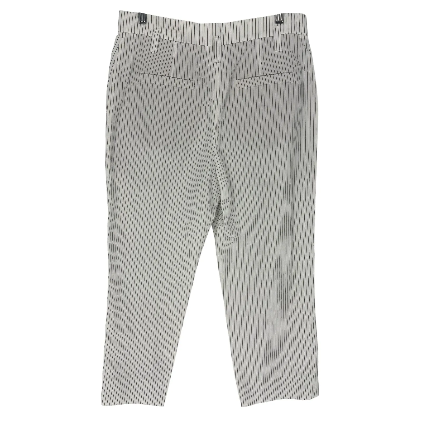 Brunello Cucinelli Pin Stripe Linen Blend Pants - Image 9