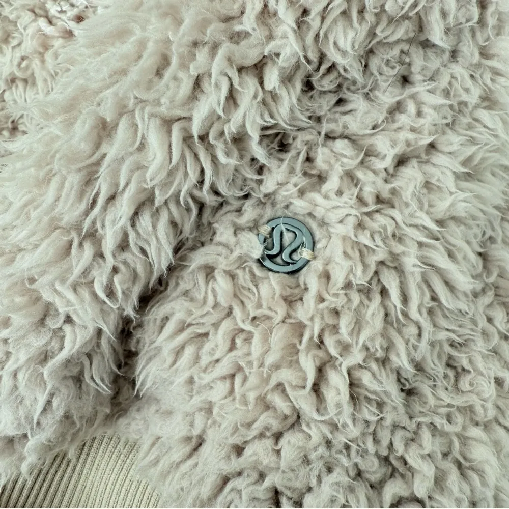 Lululemon Oh So Sherpa Half Zip Tan Fuzzy Pullover 6 - Image 2