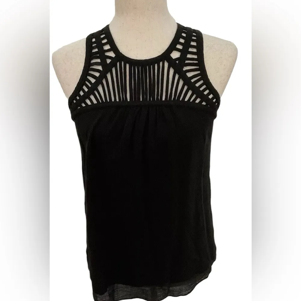 Bar lll Black Strappy Tank Top Blouse - Image 3