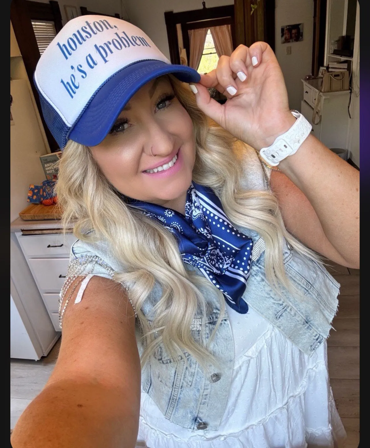 Megan Moroney Hat Blue - Image 4