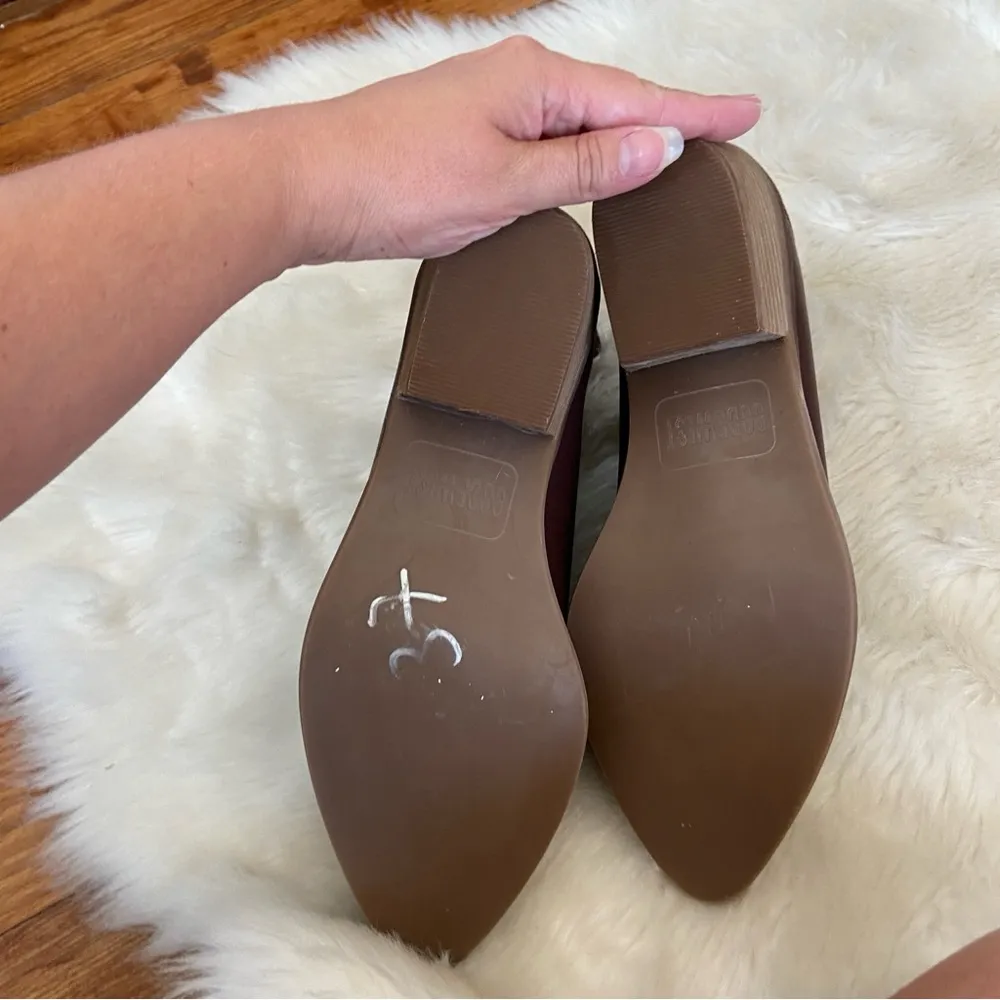 Brown Faux Leather Pointed Toe Western Ankle Boots - Image 4