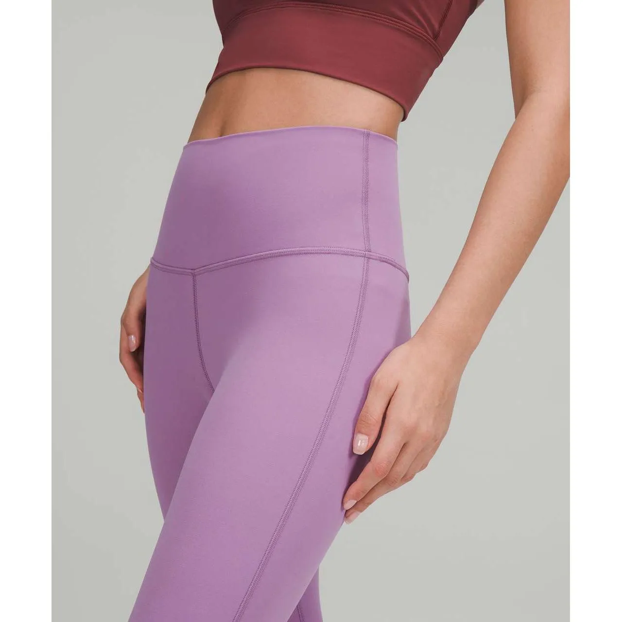 Lululemon Align High-Rise Pant 25" Wisteria Purple Nylon Cropped Leggings Size 0 - Image 4