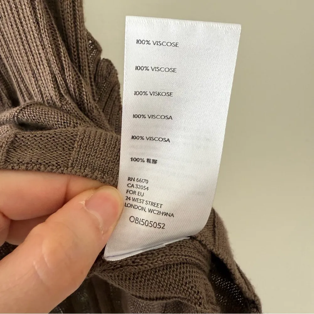 Free People Intimately Brown Taupe Knit Razorback Tank Size Small NWOT - Image 4