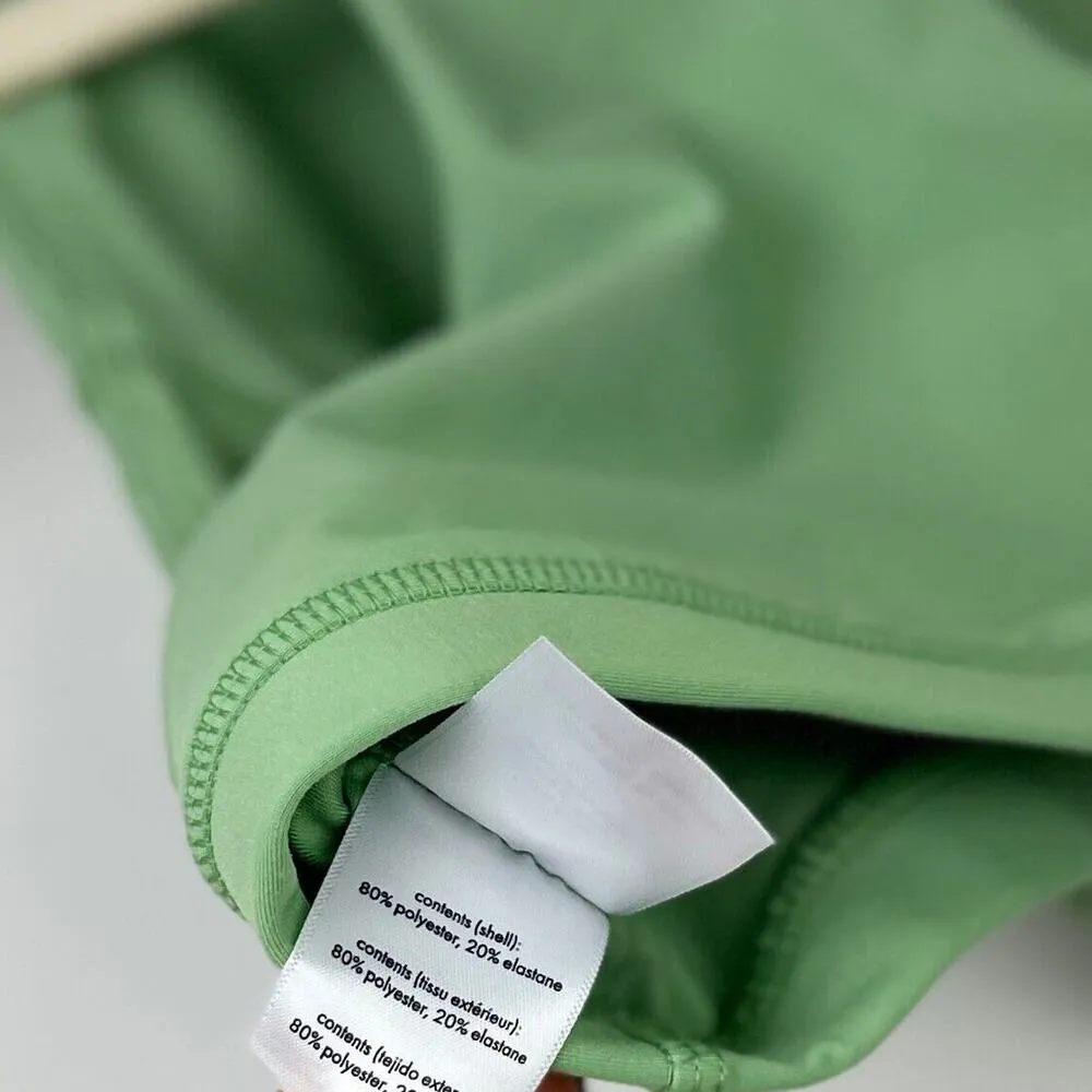 WeWoreWhat Crop Top Sports Bra Racerback Green Athleisure Workout Revolve S NWT - Image 8