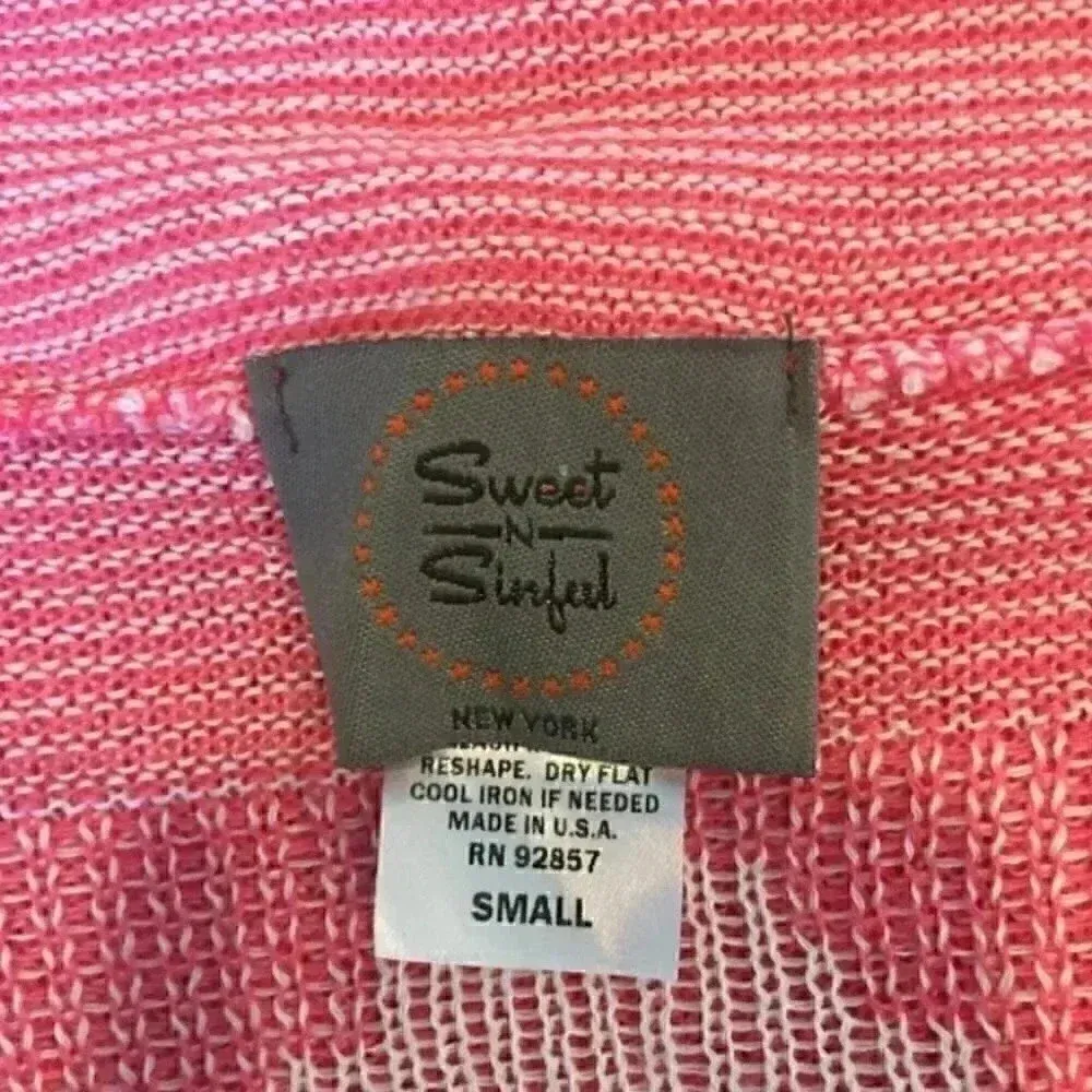 ⭐️ Sweet n sinful thin pink cardigan in size small White - Image 3