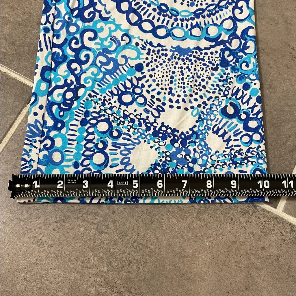 Lilly Pulitzer Georgia May Palazzo Pants Resort White Midnight Blues size Medium - Image 6