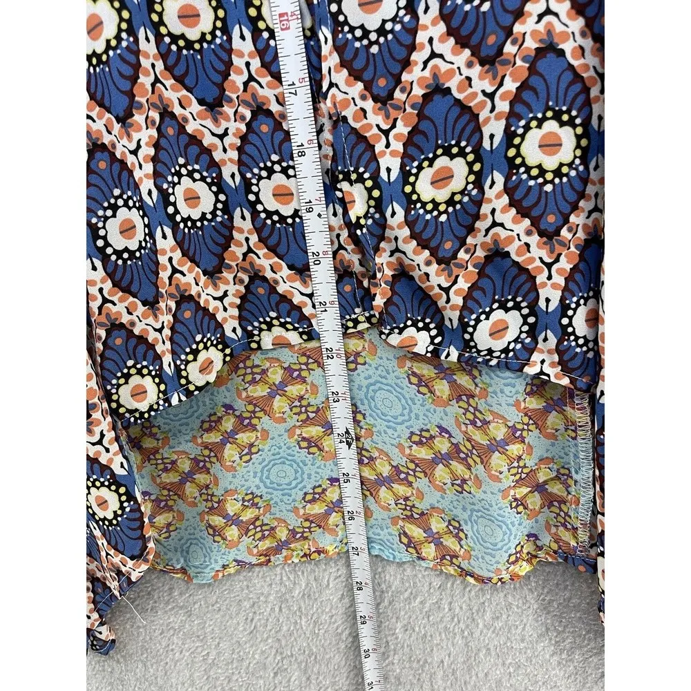 Umgee Women's Swimwear coverup One button Kimono Sleeve Size Small Sheer - Image 5