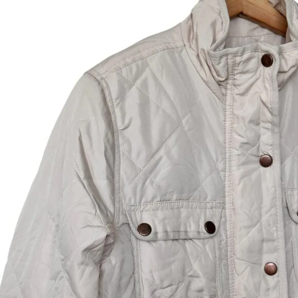 NWT Altar’d State Alpine  Quilted Puffer‎ Comfy Jacket In Champagne Size M - Image 12