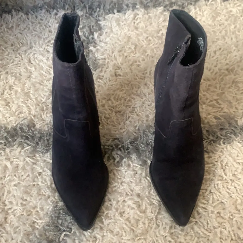 Ash | Jasmine Navy Blue Suede Bootie Wedge 37 - Image 6