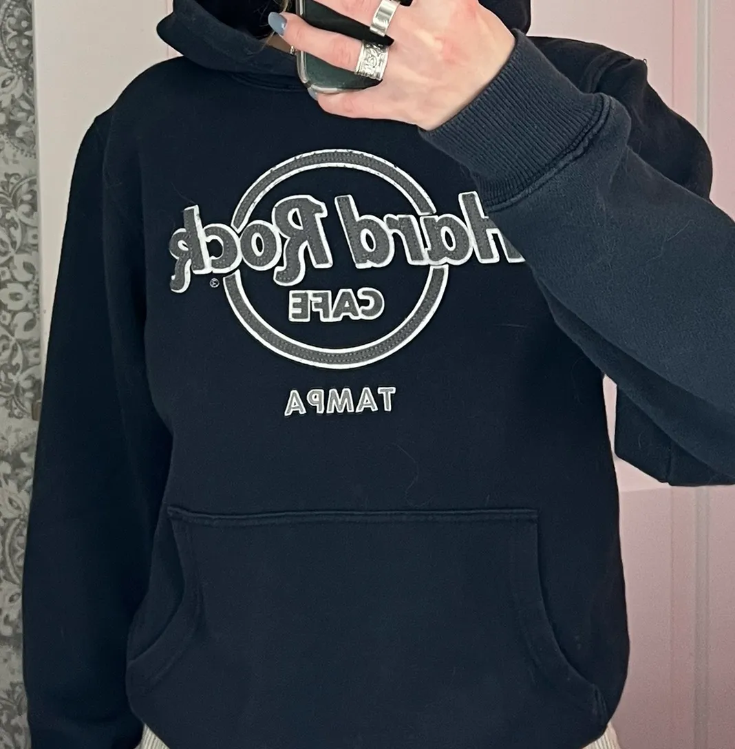 Vintage Navy Blue  Hoodie - Image 3