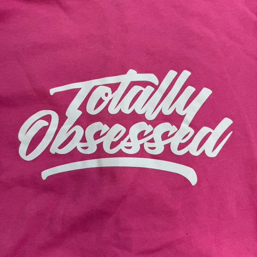 Bella + Canvas Women's 2023 Obsessed Fest Full Zipper Hoodie XL Extra Large Pink - Image 9