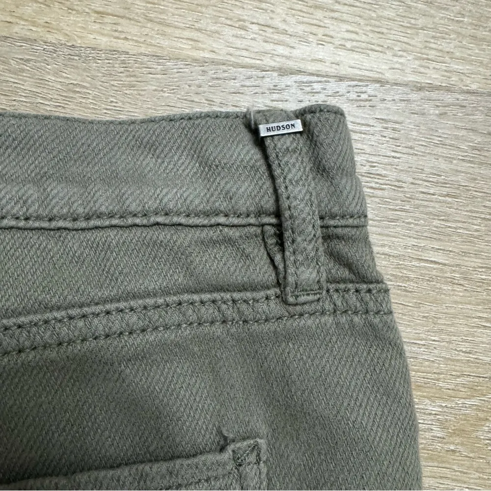 Hudson Wide Leg Olive Jeans - Image 7