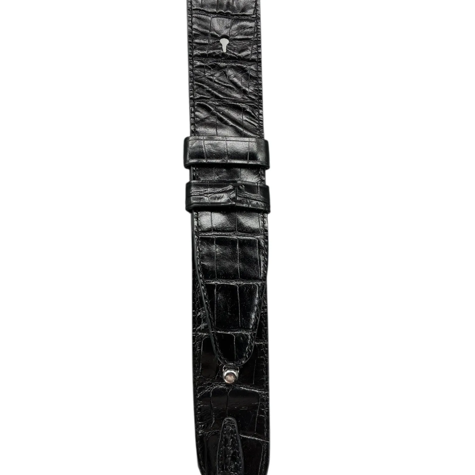 3.1 Phillip Lim Black Croc Embossed Leather Shoulder Bag EUC Convertible - Image 14