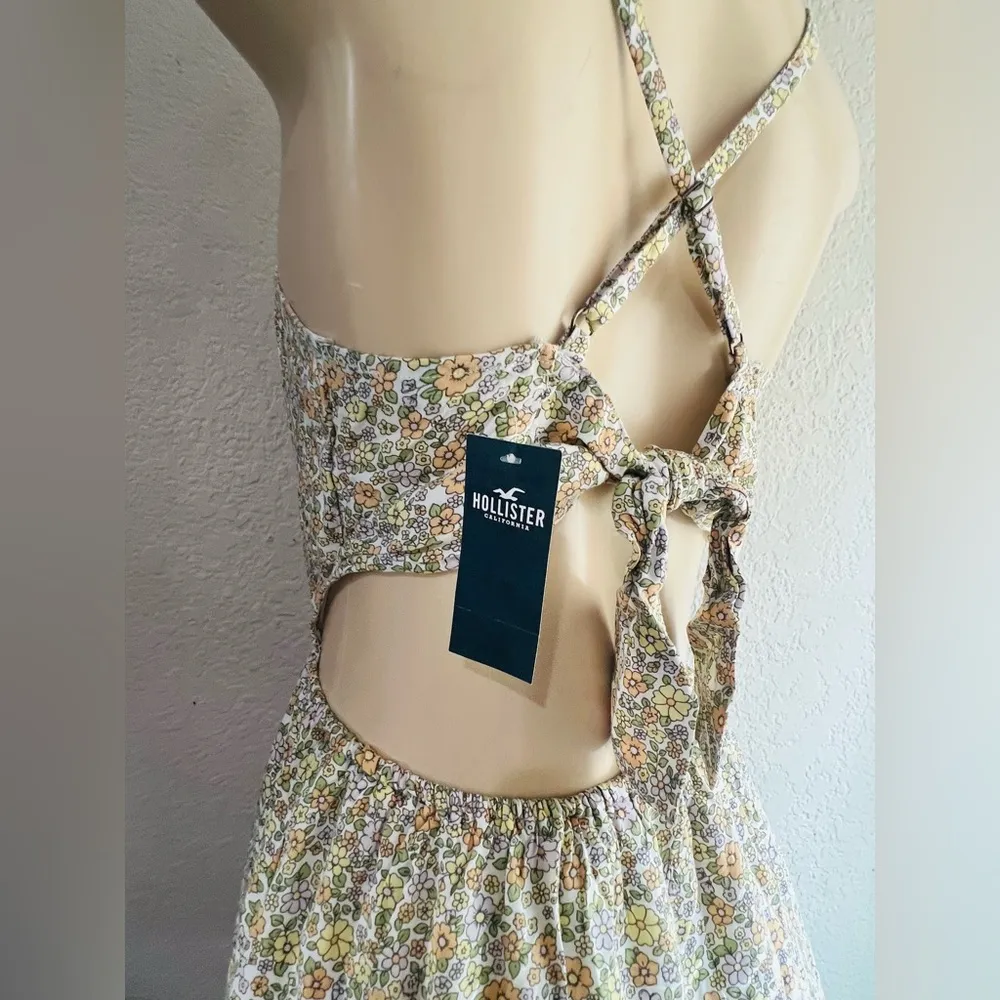 Hollister maxi floral print dress size Med NWT - Image 9