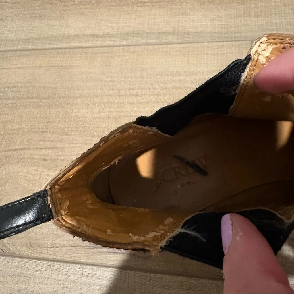 J Crew Calf Hair‎ Leopard Print Chelsea Ankle Boots size 6 Brown - Image 7