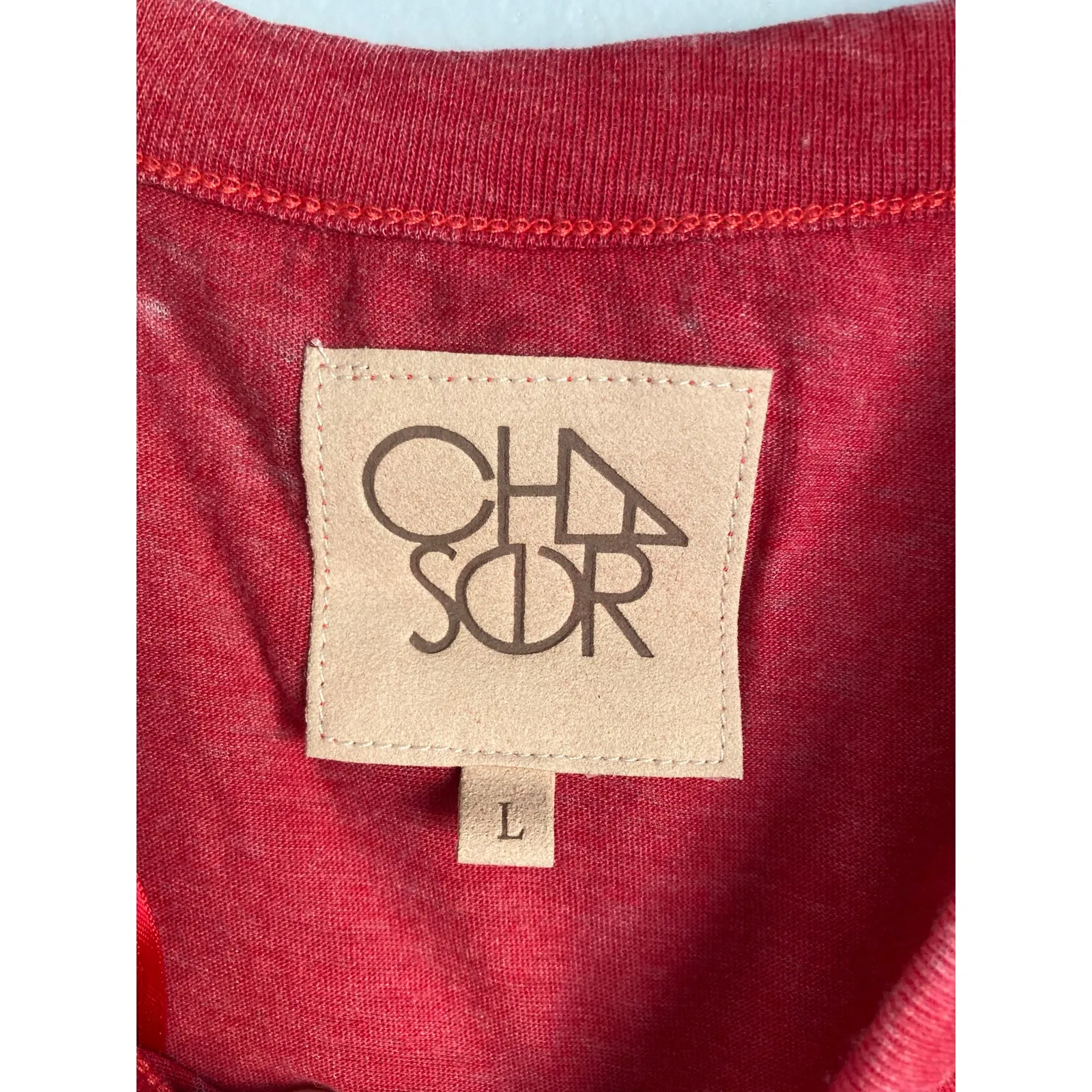 NWT Chaser Cold Shoulder Red Top Large - Image 3