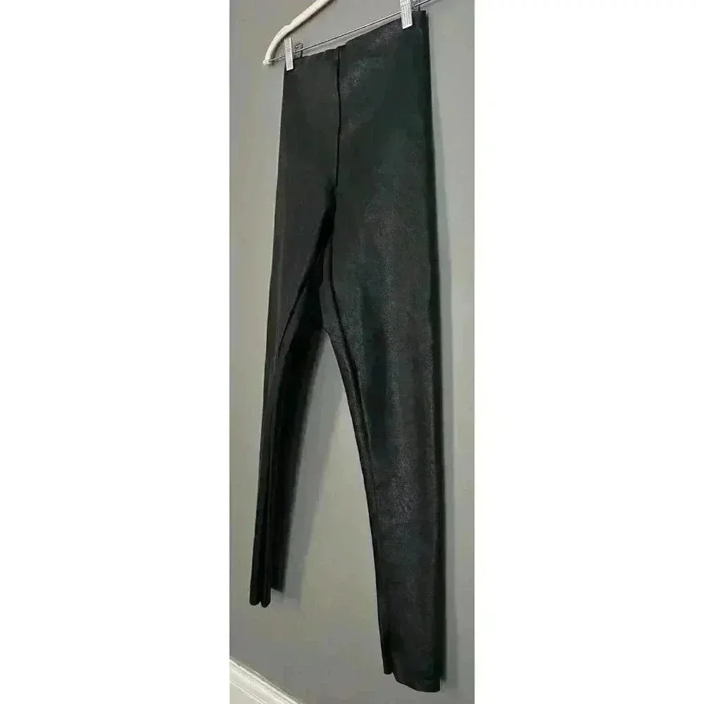 Mario Serrani Women's Faux Leather Leggings (409) - Image 4