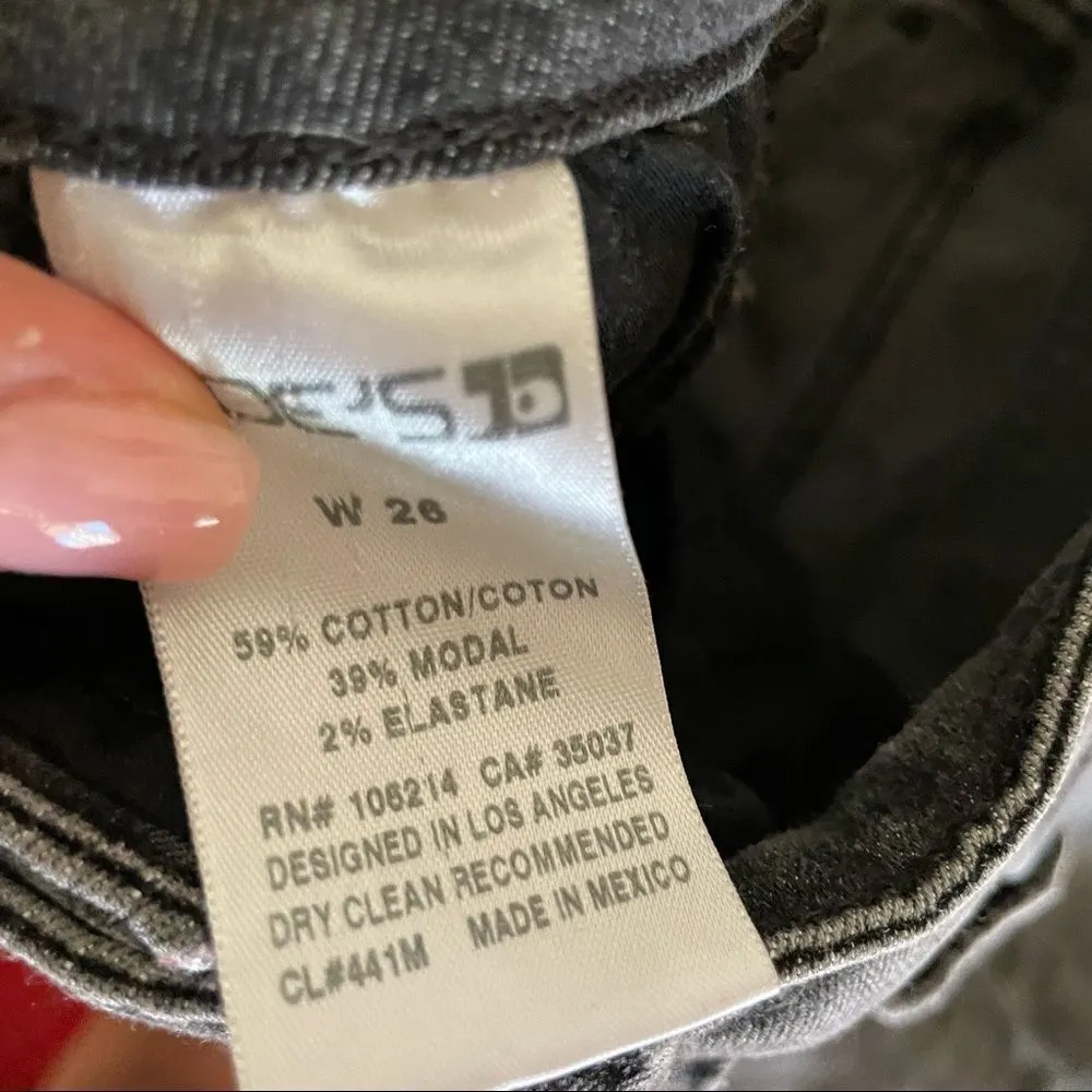 Joe's Jeans Skinny Ankle Gray Eden Finn Distressed - Image 6