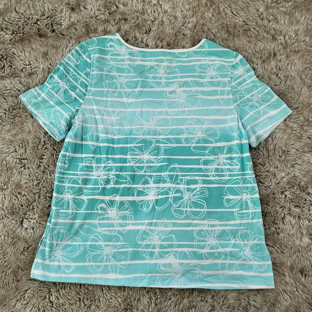 Napa Valley Striped and Floral T - Image 8