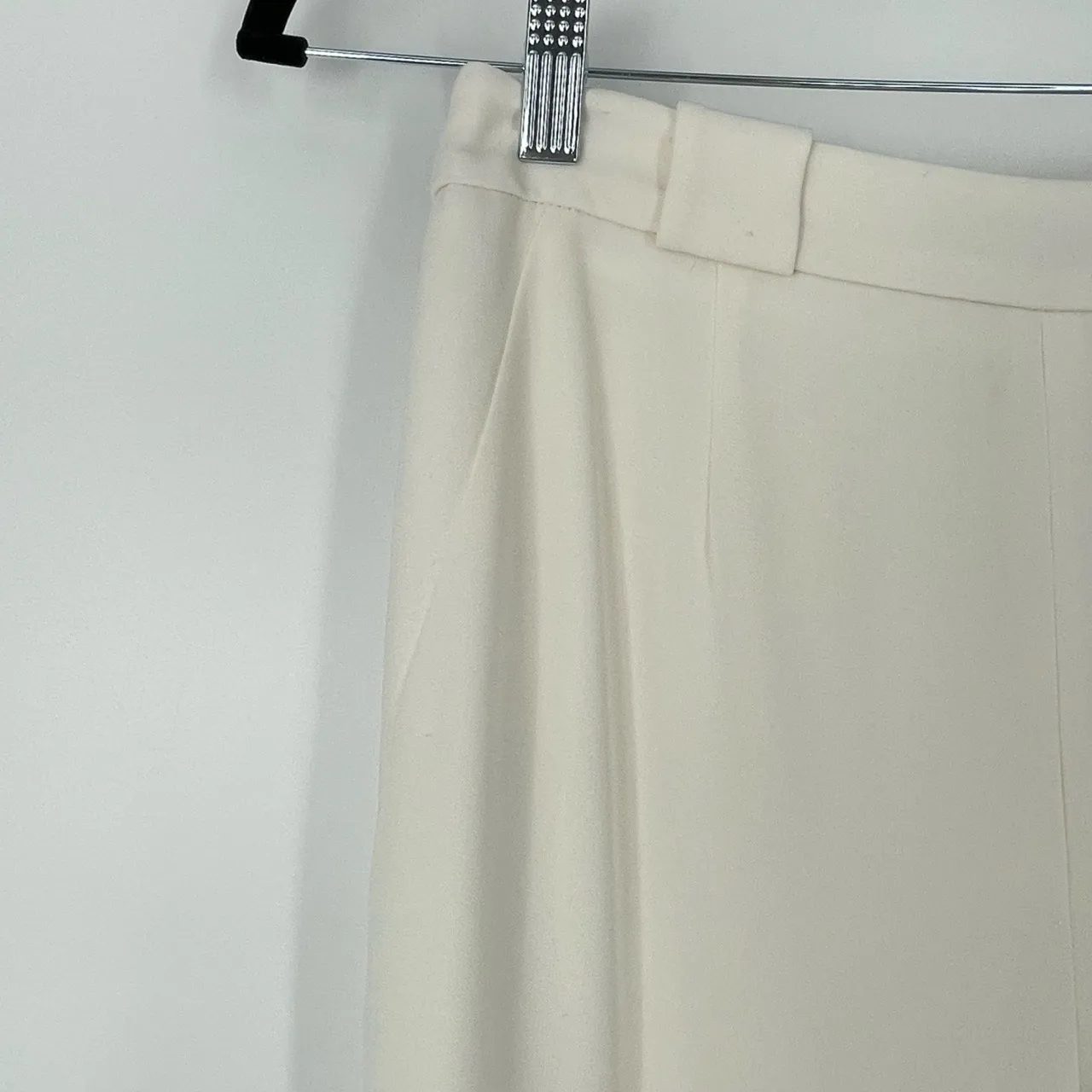 Coast Women's Ivory Pleated Slim Fit Tailored Minimalist Pants Size US4 White - Image 11