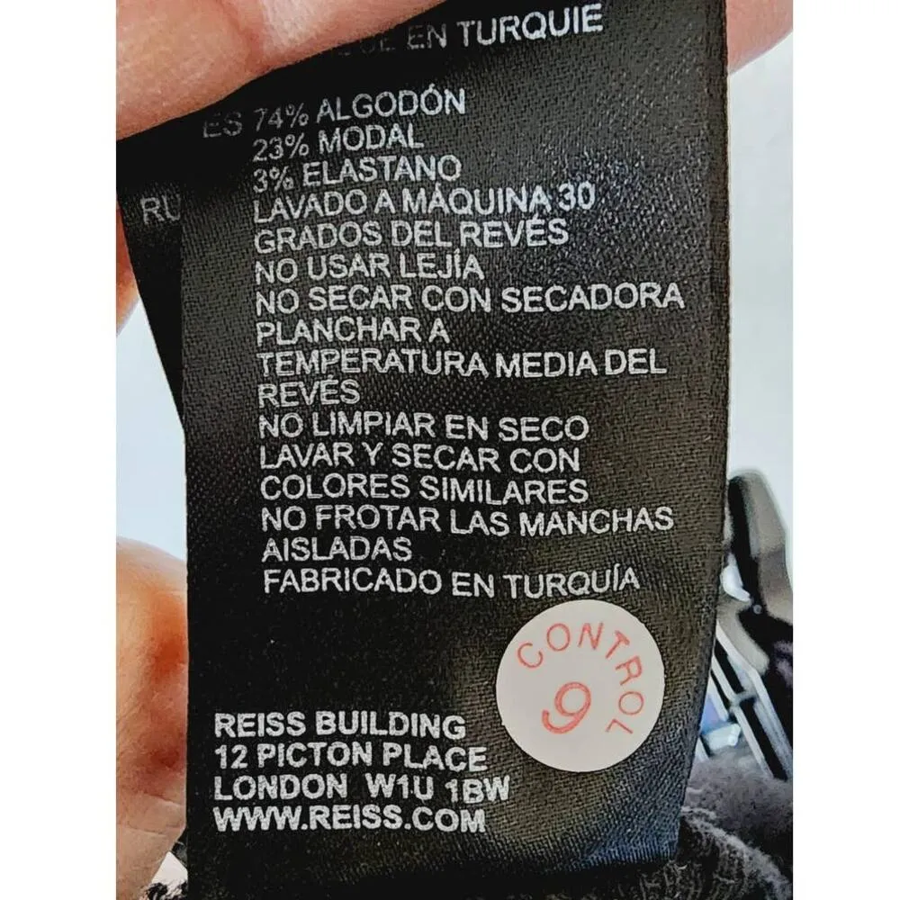 Reiss Lux Black Velvet Mid-Rise Skinny Jeans 25 NEW - Image 9