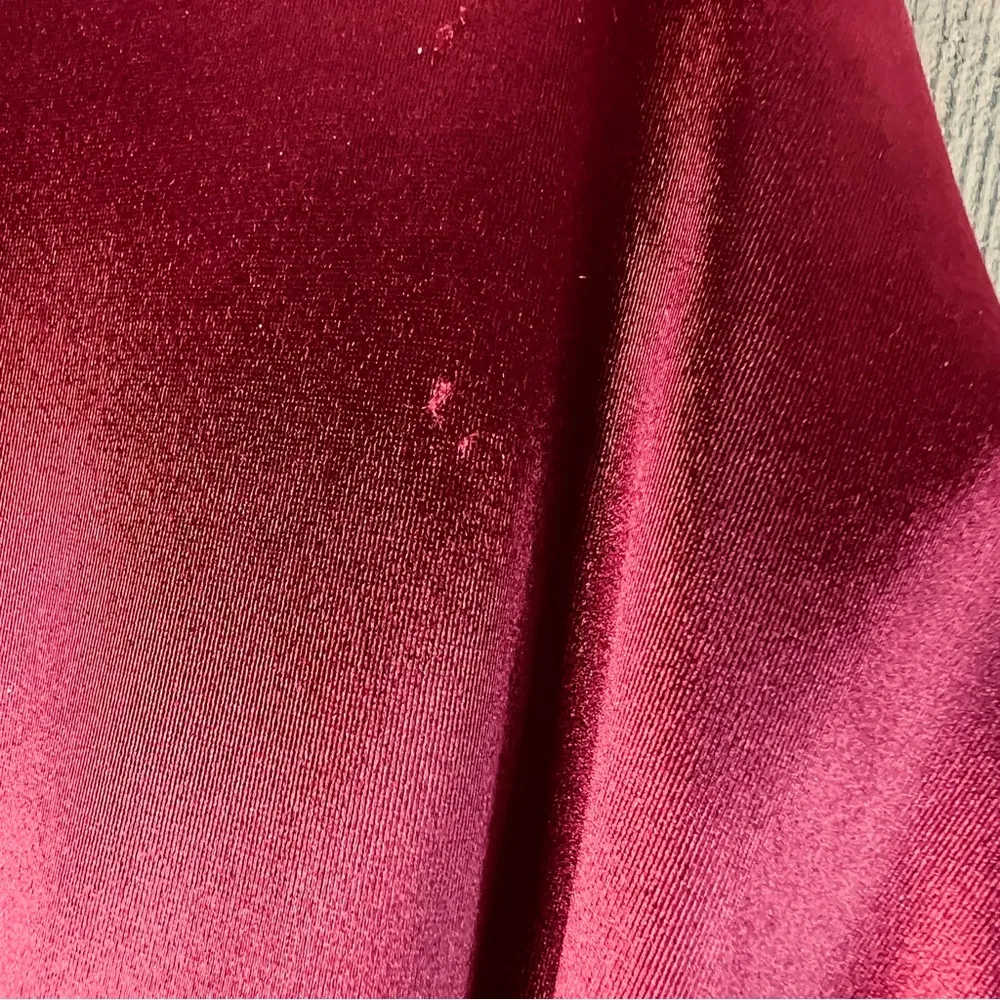 Crystal Dolls Sz 3 Jr Burgundy Lined Sleeveless Halter Short Party Dress… - Image 4