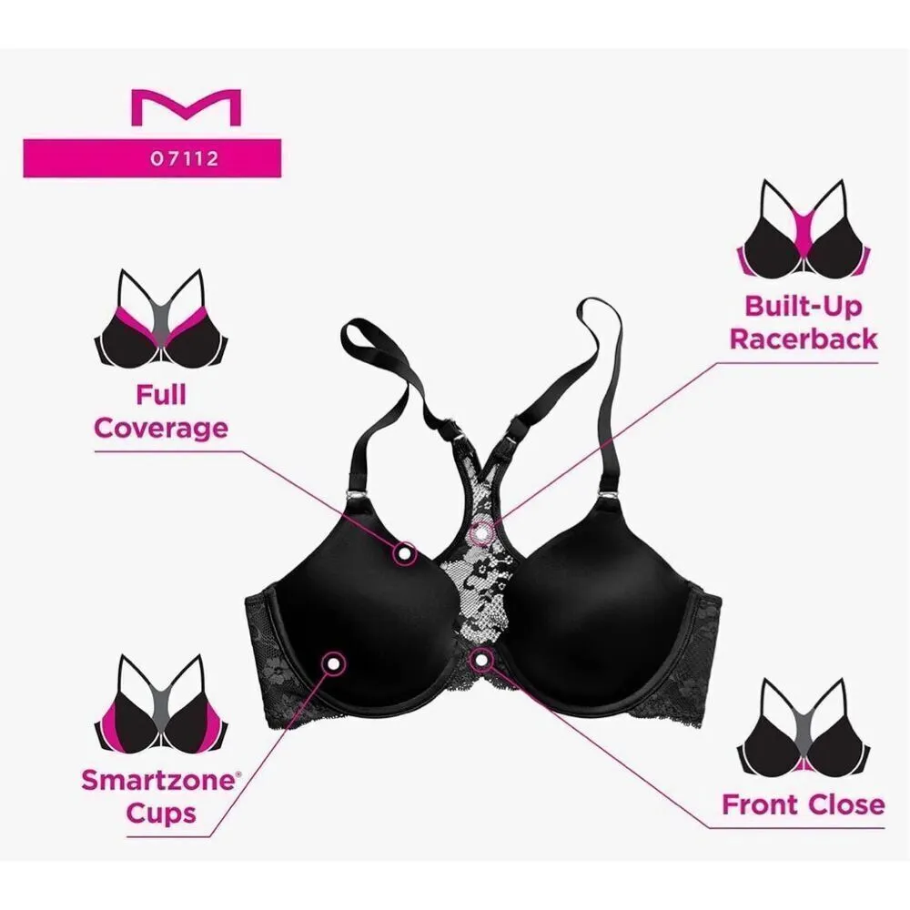 Maidenform NEW  One Fab Fit Everyday Full Coverage Racerback Bra 36D - Image 4