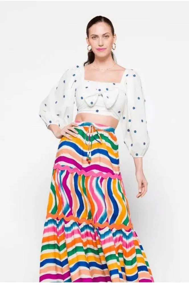 FARM RIO FLOWERS CROP TOP - Image 5