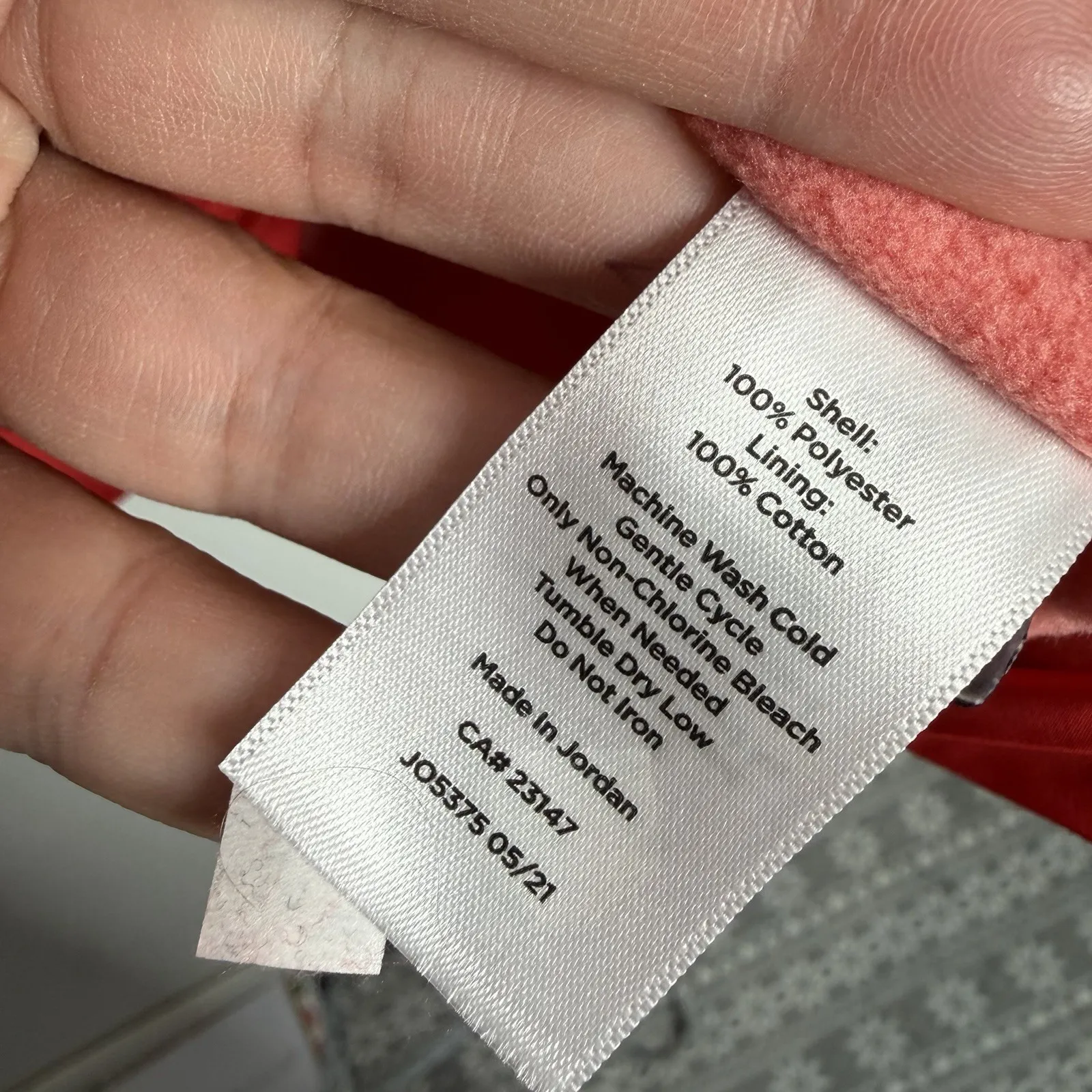 NWOT T By Talbots Tech Water‎ Resistant Jacket Orange Size XL Lined - Image 5