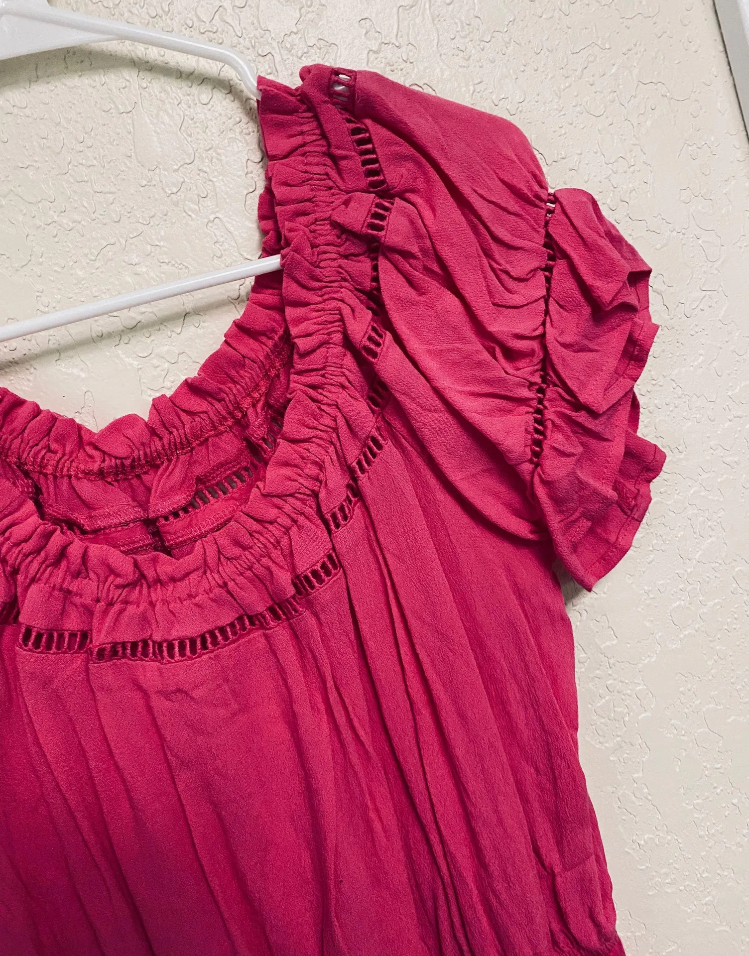 Off The Shoulder Pink Bodysuit Size M - Image 3