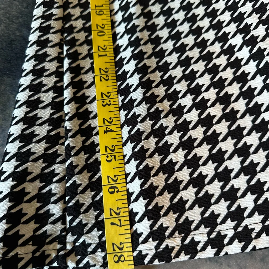 SheIn W5.  Houndstooth Lapel Collar Single-Button Blazer Casual Chic Jacket, XS - Image 8