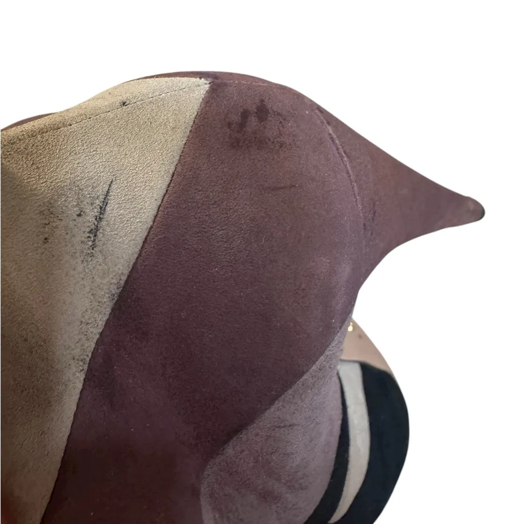 Vintage Prada Patchwork Suede Oxford Heels | Early 2000s | EU 41 US 10.5 - Image 8