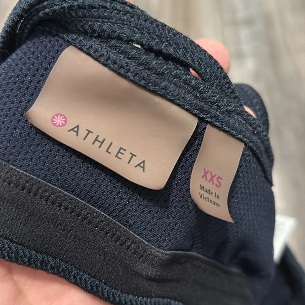 Athleta Blue Textured Sports Bra XXS - Image 6