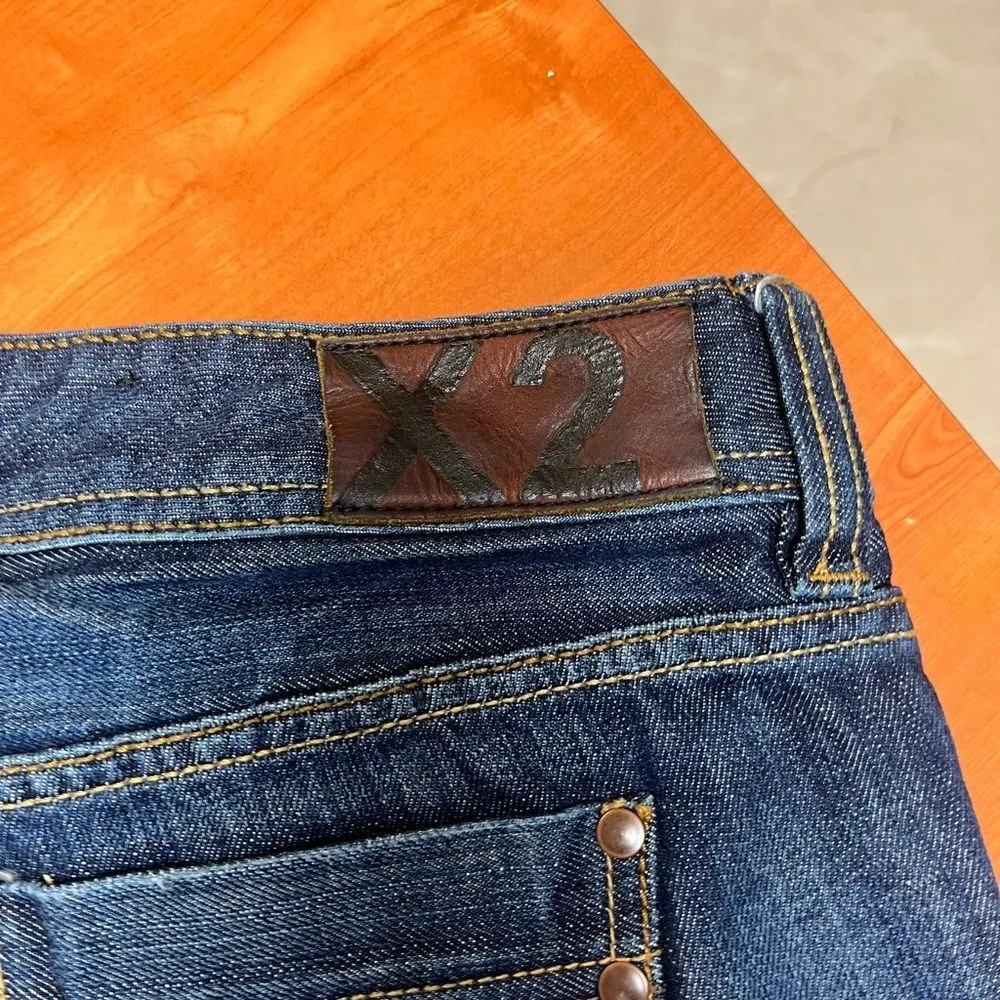 X2 Low Rise Short Shorts | Size 8 | Jean Cutoffs | EUC Y2K Style Festival Ready Blue - Image 6