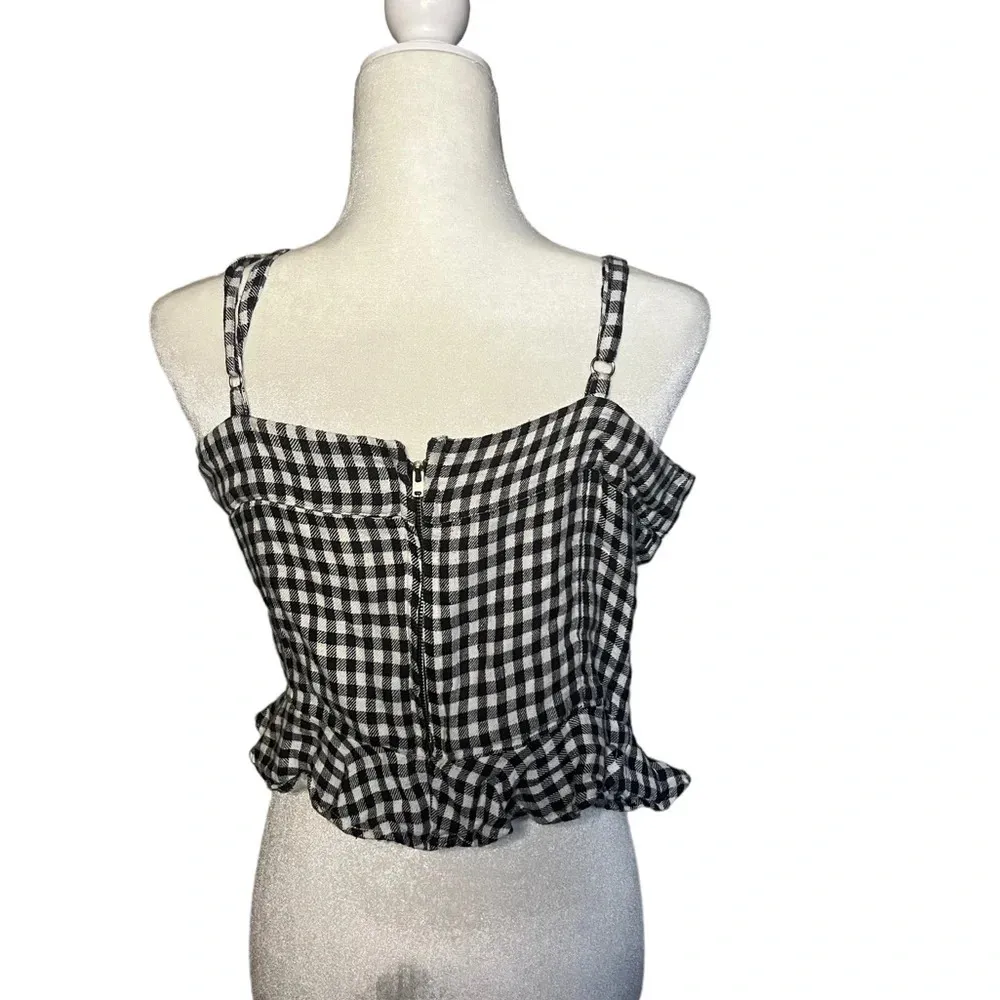 Lovers + Friends Stacey Gingham Tank M Revolve Linen - Image 6