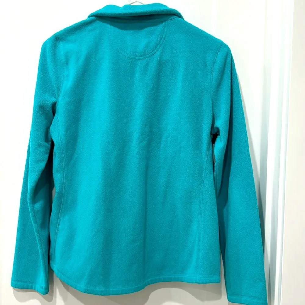 GAP half zip fleece pullover size S soft  cozy in teal blue green mint - Image 3