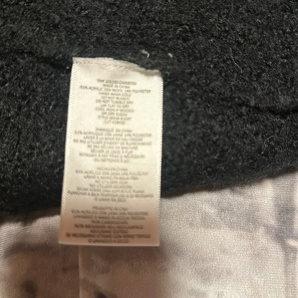 cardigan sweater asymmetric pockets shawl collar large - Image 7